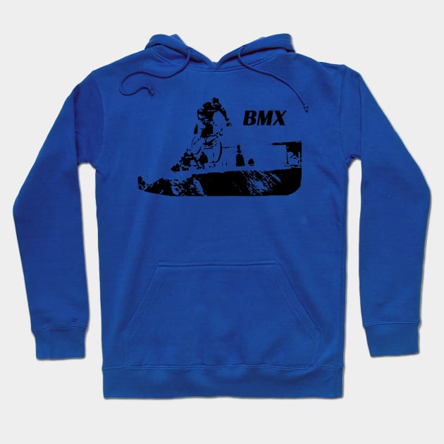 bmx racing Hoodie by rickylabellevie